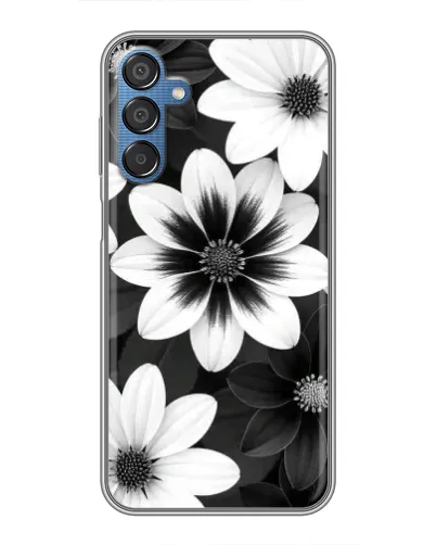 Чехол для Samsung Galaxy M15 (M156) с картинкой «Монохромные астры» Чехол для Samsung Galaxy M15 (M156) с картинкой «Монохромные астры»