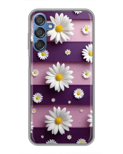 Чехол для Samsung Galaxy M15 (M156) с картинкой «Ромашки на фиолетовом» Чехол для Samsung Galaxy M15 (M156) с картинкой «Ромашки на фиолетовом»