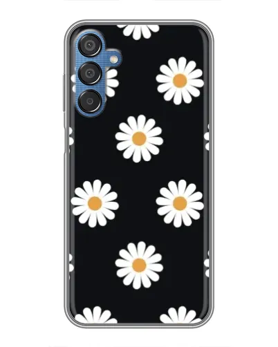 Чехол для Samsung Galaxy M15 (M156) с картинкой «Ромашки на черном» Чехол для Samsung Galaxy M15 (M156) с картинкой «Ромашки на черном»