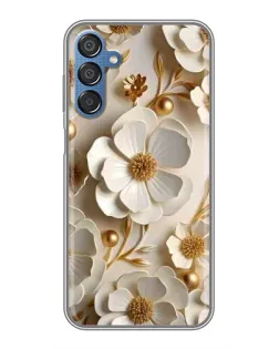 Чехол для Samsung Galaxy M15 (M156) с картинкой «Белие бумажние цвети» Чехол для Samsung Galaxy M15 (M156) с картинкой «Белие бумажние цвети»
