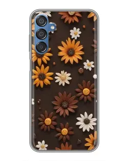 Чехол для Samsung Galaxy M15 (M156) с картинкой «Узор из маленьких подсолнухов» Чехол для Samsung Galaxy M15 (M156) с картинкой «Узор из маленьких подсолнухов»