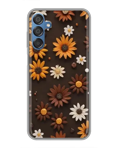 Чехол для Samsung Galaxy M15 (M156) с картинкой «Узор из маленьких подсолнухов» Чехол для Samsung Galaxy M15 (M156) с картинкой «Узор из маленьких подсолнухов»
