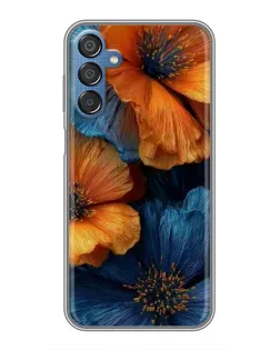 Чехол для Samsung Galaxy M15 (M156) с картинкой «Яркая сине-оранжевая флора» Чехол для Samsung Galaxy M15 (M156) с картинкой «Яркая сине-оранжевая флора»