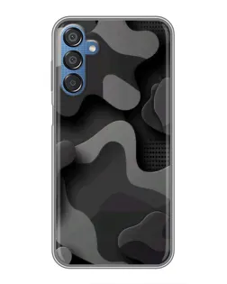 Чехол для Samsung Galaxy M15 (M156) с картинкой «Темный абстрактный камуфляж»