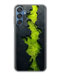 Чехол для Samsung Galaxy M15 (M156) с картинкой «Салатовый разлом скалы»
