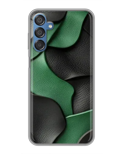 Чехол для Samsung Galaxy M15 (M156) с картинкой «Зеленые кожаные волны»