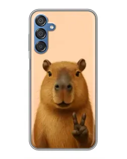 Чехол для Samsung Galaxy M15 (M156) с картинкой «Капибара виктория»