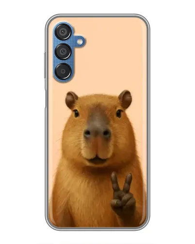 Чехол для Samsung Galaxy M15 (M156) с картинкой «Капибара виктория» Чехол для Samsung Galaxy M15 (M156) с картинкой «Капибара виктория»