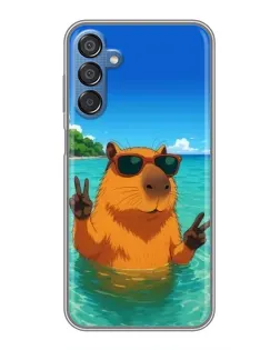 Чехол для Samsung Galaxy M15 (M156) с картинкой «Морская капибара»