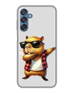 Чехол для Samsung Galaxy M15 (M156) с картинкой «Капибара рэпер даб»