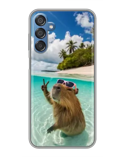 Чехол для Samsung Galaxy M15 (M156) с картинкой «Капибара на море» Чехол для Samsung Galaxy M15 (M156) с картинкой «Капибара на море»