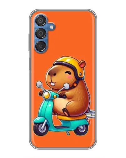 Чехол для Samsung Galaxy M15 (M156) с картинкой «Капибара на скутере» Чехол для Samsung Galaxy M15 (M156) с картинкой «Капибара на скутере»