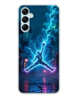 Чохол для Samsung Galaxy M16 з картинкою «Jordan Gold Jumpman»