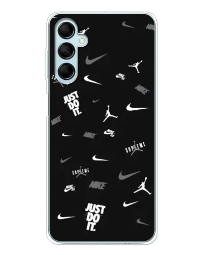 Чохол для Samsung Galaxy M16 з картинкою «Nike Black Pattern»