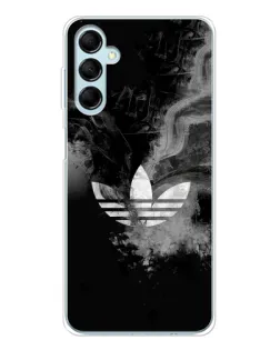 Чехол для Samsung Galaxy M16 с картинкой «Абстрактный дым Adidas»