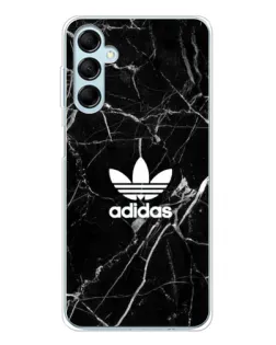 Чехол для Samsung Galaxy M16 с картинкой «Белый мрамор Adidas»