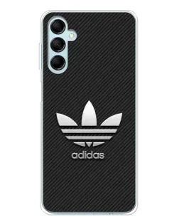 Чехол для Samsung Galaxy M16 с картинкой «Adidas Карбоновая текстура»