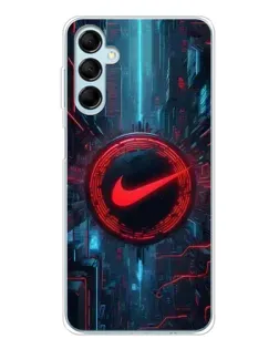 Чехол для Samsung Galaxy M16 с картинкой «Техногенный стиль Nike»