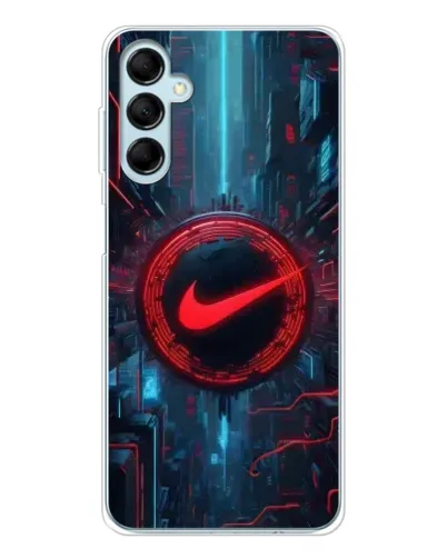 Чехол для Samsung Galaxy M16 с картинкой «Техногенный стиль Nike»