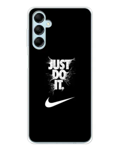 Чехол для Samsung Galaxy M16 с картинкой «Текстовый принт Nike»