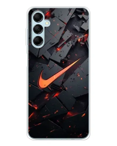 Чехол для Samsung Galaxy M16 с картинкой «Nike — эффект разломов»