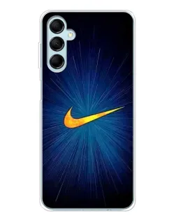 Чехол для Samsung Galaxy M16 с картинкой «Синий пульс Nike»