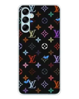 Чехол для Samsung Galaxy M16 с картинкой «Цветная монограмма LV»