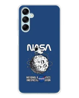 Чехол для Samsung Galaxy M16 с картинкой «NASA — лунная миссия»