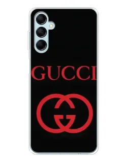 Чохол для Samsung Galaxy M16 з картинкою «Gucci — червоний логотип»