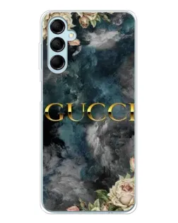Чехол для Samsung Galaxy M16 с картинкой «Абстрактные цветы Gucci»