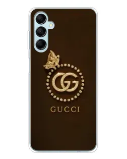 Чохол для Samsung Galaxy M16 з картинкою «Gucci — золотий метелик»