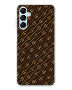 Чохол для Samsung Galaxy M16 з картинкою «Gucci — золоті діагоналі»