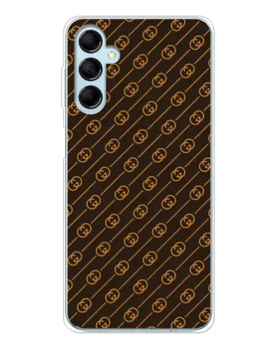 Чохол для Samsung Galaxy M16 з картинкою «Gucci — золоті діагоналі» Чохол для Samsung Galaxy M16 з картинкою «Gucci — золоті діагоналі»
