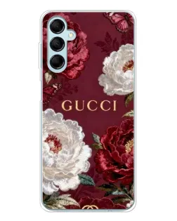 Чохол для Samsung Galaxy M16 з картинкою «Gucci — бордові троянди»