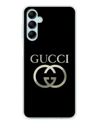 Чохол для Samsung Galaxy M16 з картинкою «Gucci — золото на чорному» Чохол для Samsung Galaxy M16 з картинкою «Gucci — золото на чорному»