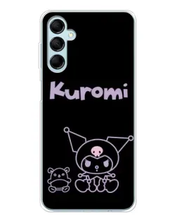 Чехол для Samsung Galaxy M16 с картинкой «Kuromi — черный минимализм» Чехол для Samsung Galaxy M16 с картинкой «Kuromi — черный минимализм»