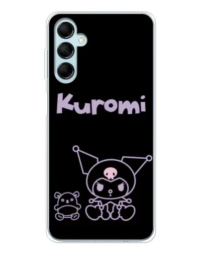 Чехол для Samsung Galaxy M16 с картинкой «Kuromi — черный минимализм»