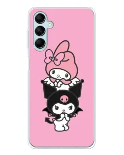 Чехол для Samsung Galaxy M16 с картинкой «Трио My Melody и Kuromi» Чехол для Samsung Galaxy M16 с картинкой «Трио My Melody и Kuromi»