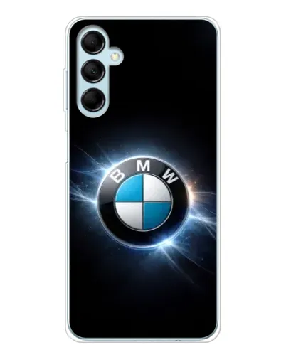 Чехол для Samsung Galaxy M16 с картинкой «BMW — неоновое сияние»