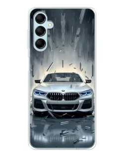 Чехол для Samsung Galaxy M16 с картинкой «BMW в свете фар»