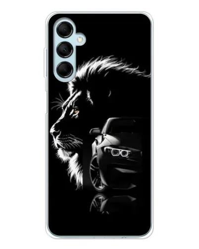 Чехол для Samsung Galaxy M16 с картинкой «BMW и лев»