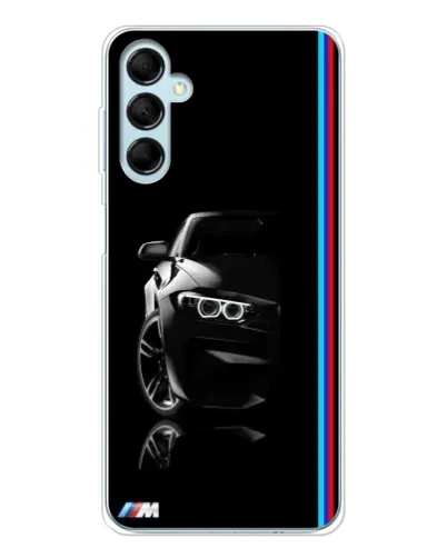 Чехол для Samsung Galaxy M16 с картинкой «Силуэт BMW в темноте»