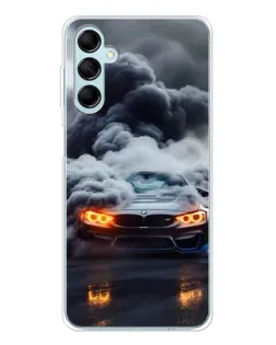 Чехол для Samsung Galaxy M16 с картинкой «BMW в дыму»