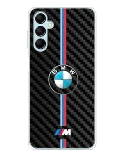 Чехол для Samsung Galaxy M16 с картинкой «Эмблема BMW и карбон»