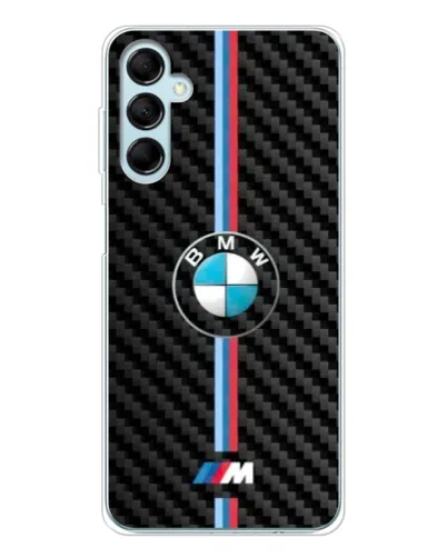 Чехол для Samsung Galaxy M16 с картинкой «Эмблема BMW и карбон»