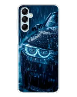 Чехол для Samsung Galaxy M16 с картинкой «BMW под дождем»
