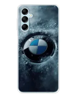 Чехол для Samsung Galaxy M16 с картинкой «Логотип BMW — лед»