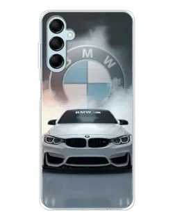 Чехол для Samsung Galaxy M16 с картинкой «BMW в белом дыму»