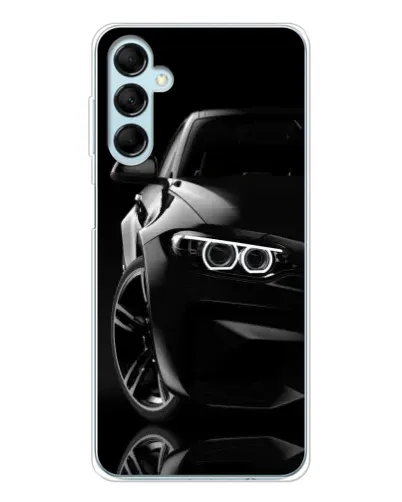 Чехол для Samsung Galaxy M16 с картинкой «Черная BMW — профиль» Чехол для Samsung Galaxy M16 с картинкой «Черная BMW — профиль»