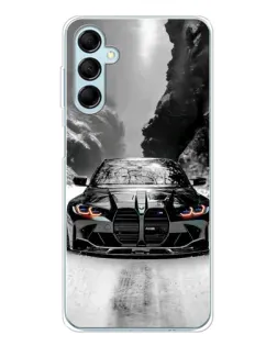 Чехол для Samsung Galaxy M16 с картинкой «BMW — акварельный дрифт»
